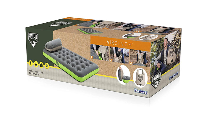 Bestway Pavillo Roll &Amp; Relax Airbed Twin Multi-Color - 67619