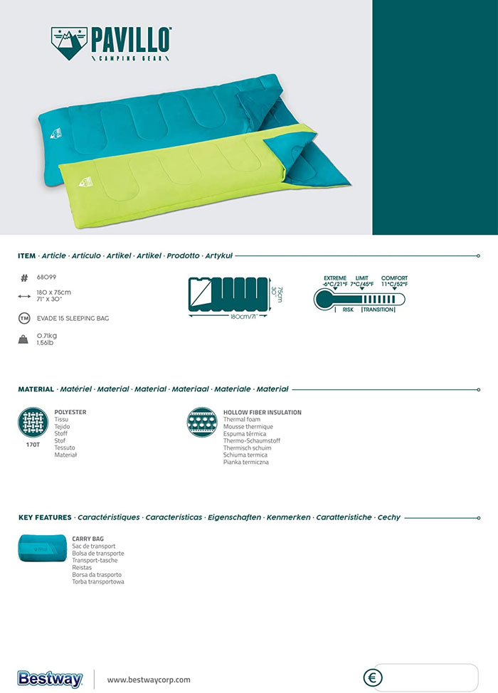 Bestway Pavillo Sleeping Bag - 68099