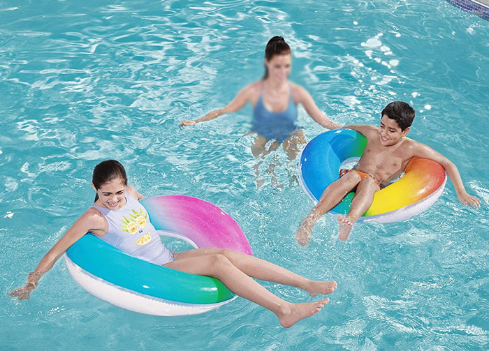 Bestway Rainbow Swimming Ring Age 10+ 36 Inch - 36126