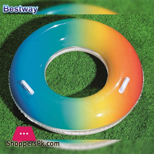 Bestway Rainbow Swimming Ring Age 10+ 36 Inch - 36126