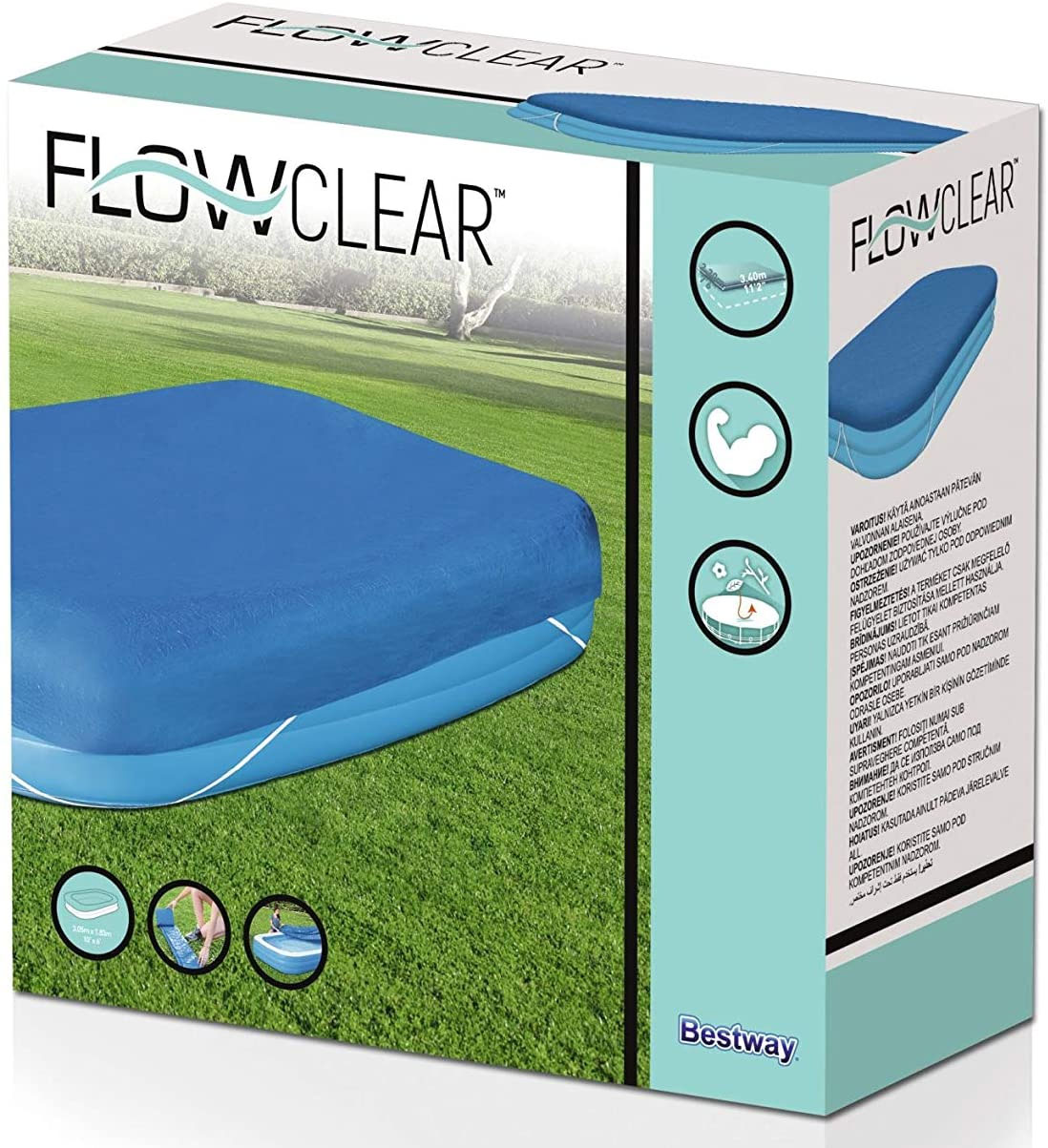 Bestway Rectangular Swimming Pool Cover - 10' X 6'/3.05M X 1.83M - 58108