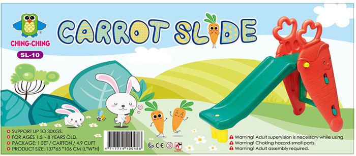 Ching Ching Carrot Slide For 1.5 to 8 Years Kids SL-10