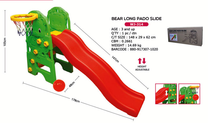 Edu Play Baby Bear Long Pado Slide Wj-314