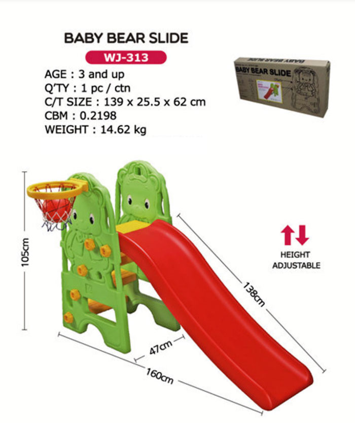 Edu Play Baby Bear Slide Wj-313