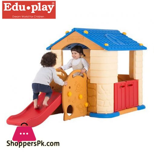 Edu Play Play House 3 with Slide Coral - PH-SL7338