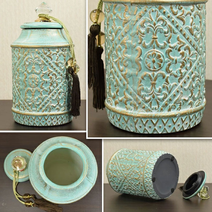 Elegant Western-Style Interior Mahdi Decorative Jar 12 Inch