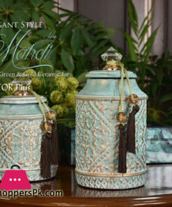 Elegant Western-Style Interior Mahdi Decorative Jar 8 Inch