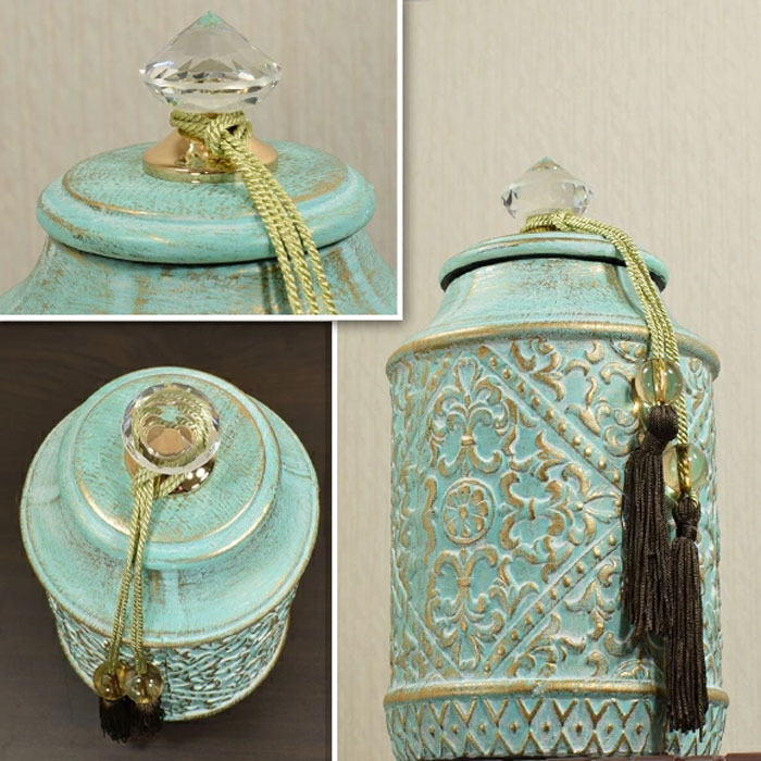 Elegant Western-Style Interior Mahdi Decorative Jar 12 Inch