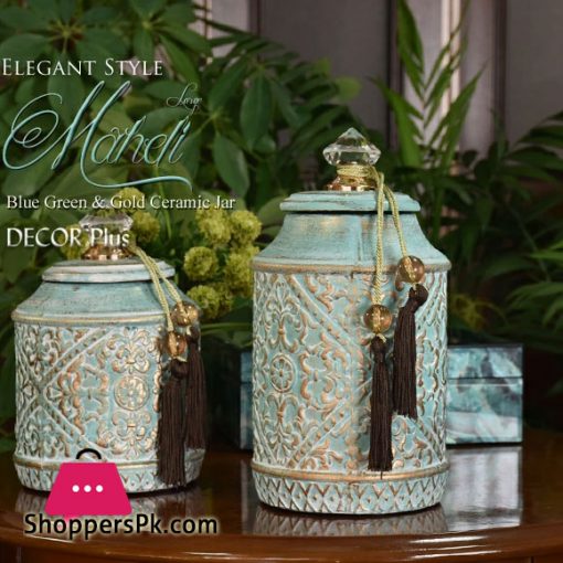 Elegant Western-Style Interior Mahdi Decorative Jar 8 Inch