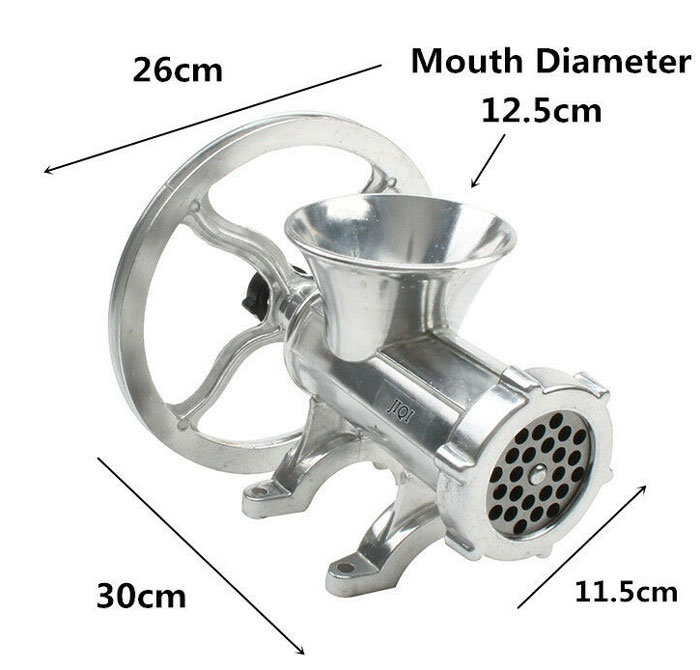 Manual Meat Mincer Aluminium Handle Operated Grindering Tools Sausage Maker 7 Manual Meat Mincer Aluminium Handle Operated Grindering Tools Sausage Maker