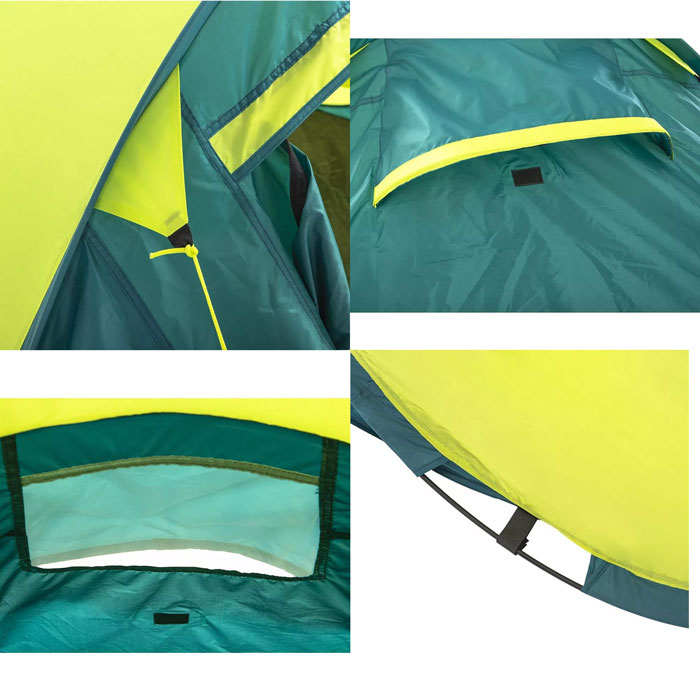 Pavillo Cool Quick Tent Camping Outdoor 2 Person Pop Up Tent Waterproof For Travel Hiking Or Garden - 68097