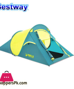 Pavillo Cool Quick Tent Camping Outdoor 2 Person Pop Up Tent Waterproof for Travel Hiking or Garden - 68097