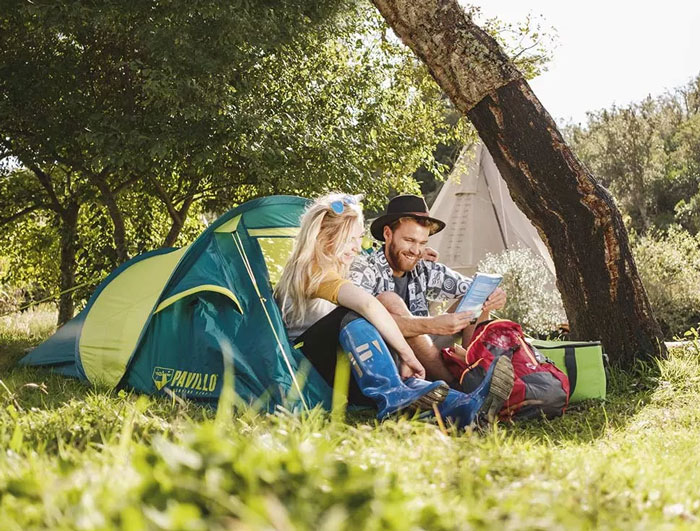 Pavillo Cool Quick Tent Camping Outdoor 2 Person Pop Up Tent Waterproof For Travel Hiking Or Garden - 68097