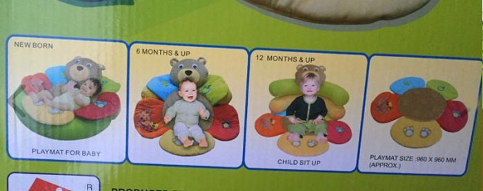 Sit Me Up Bear Play Mat - Multi (9960-63)