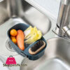 Saddle-Shaped Corner Storage Rack Sink Strainer Basket