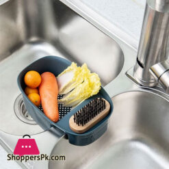 Saddle-Shaped Corner Storage Rack Sink Strainer Basket
