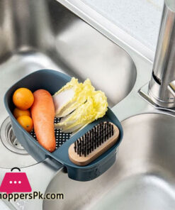 Saddle-Shaped Corner Storage Rack Sink Strainer Basket