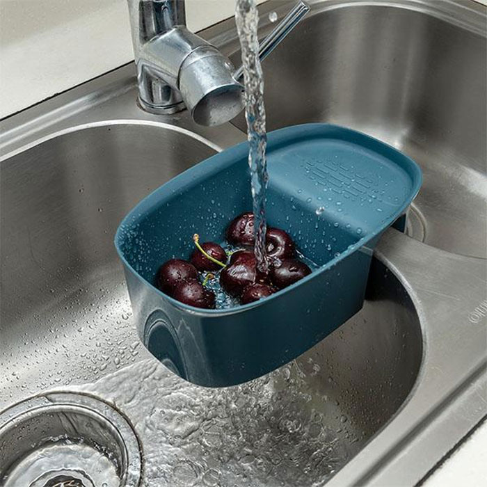 Saddle-Shaped Corner Storage Rack Sink Strainer Basket