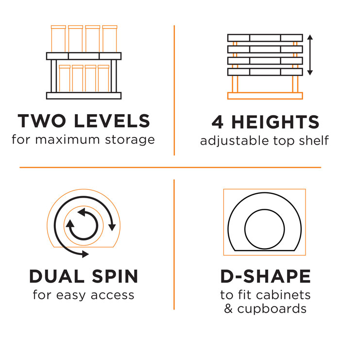 Spice Spinner Organizer (Two-Tired)