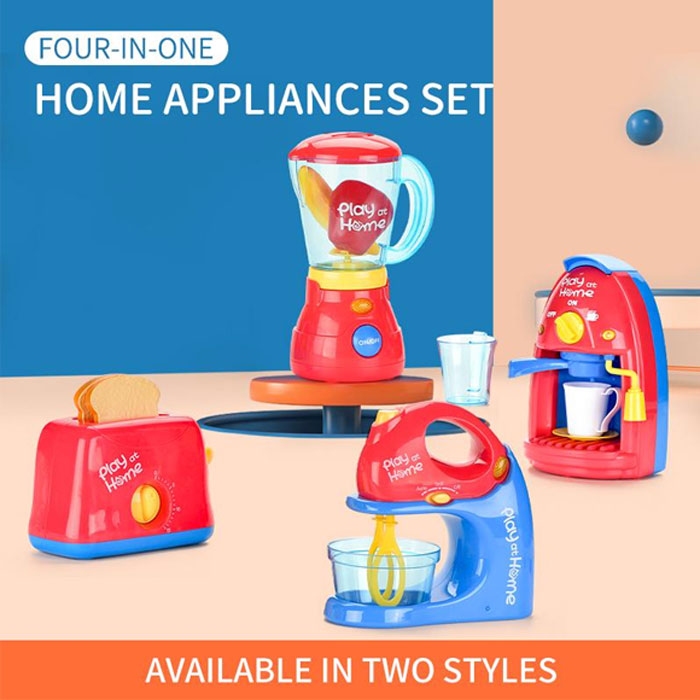 Coffee Maker Kitchen Toy Set Realistic Flashing Lights Music Kids Home Play Set Pretend Play Toy