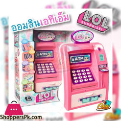 ATM LOL piggy bank with password Can actually deposit money Both banks and coins
