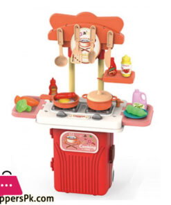 CHILDREN PLAY KITCHEN IN A SUITCASE  STALL ON WHEELS