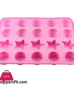 20 Cavity Star Ball Lollipop Candy Silicone Mold Round Heart Jelly Chocolate Moulds Kitchen Baking Pastry Tools
