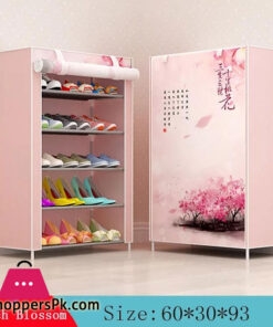 6-Layer 5-Grid Non -Woven Fabric Shoe Rack Dust -Proof