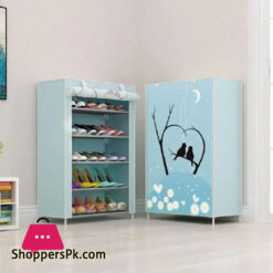 6-Layer 5-Grid Non -Woven Fabric Shoe Rack Dust -Proof