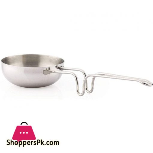 Aluminium Tadka Pan Indian Spice Roasting Spoon Professional Catering Quality