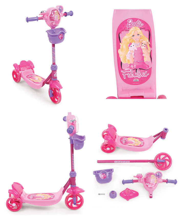Barbie 3 Wheel Scooter / Scooty For 3 To 10 Years Kids