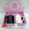 Ceramic 2 Pcs set Couple Mug Gift Box