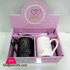 Ceramic 2 Pcs set Couple Mug Gift Box