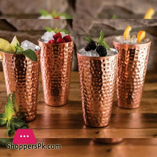 Copper Glass Tumbler Cups 100% Pure Copper Glass