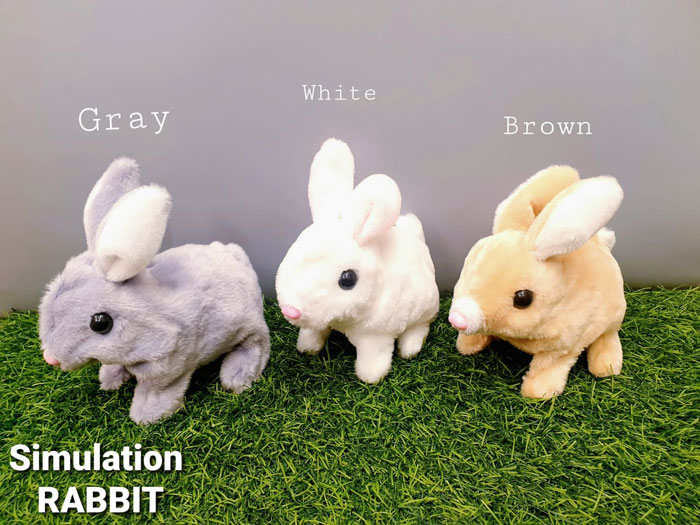 Electronic Rabbit Animal Toys Cute Rabbit Plush Pet Walk Bunny Electric Toys For Children Birthday Gifts