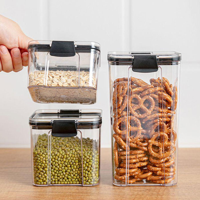 Food Storage Container Acrylic Plastic Multigrain Storage Tank Transparent Sealed Cans 460/700/1300/1800-Ml