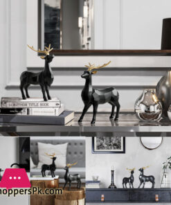 Geometric Deer Lucky Deer Decoration Nordic Interior Accessories Housewarming Gift 1-Pair 9 Geometric Deer Lucky Deer Decoration Nordic Interior Accessories Housewarming Gift 1-Pair - Image 2