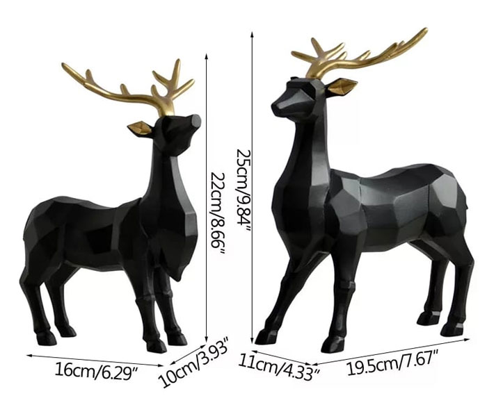 Geometric Deer Lucky Deer Decoration Nordic Interior Accessories Housewarming Gift 1-Pair 7 Geometric Deer Lucky Deer Decoration Nordic Interior Accessories Housewarming Gift 1-Pair