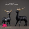 Geometric Deer Lucky Deer Decoration Nordic Interior Accessories Housewarming Gift 1-Pair