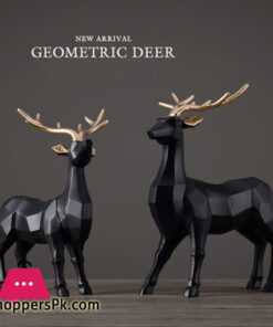 Geometric Deer Lucky Deer Decoration Nordic Interior Accessories Housewarming Gift 1-Pair