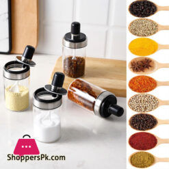 Glass Storage Jar with Spoon 250ml - 1 Pcs