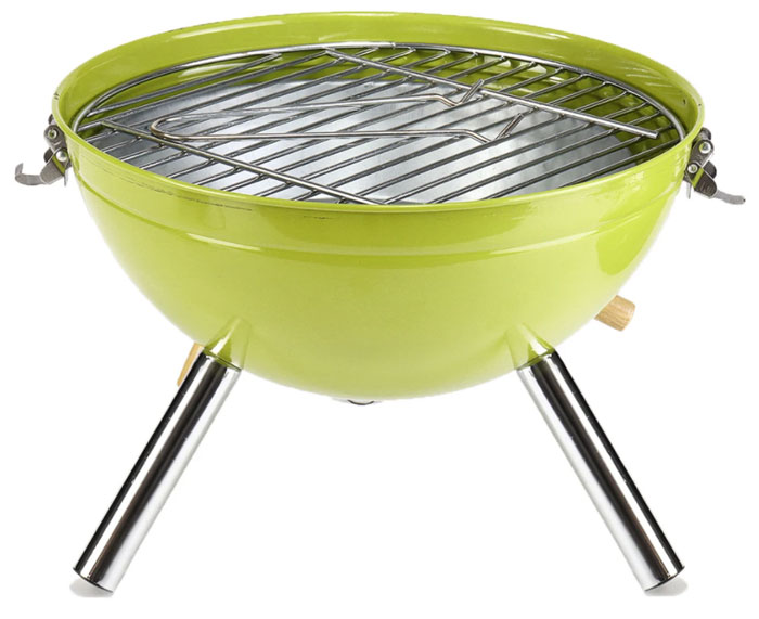 Green Insma 12-Inch Portable Bbq Outdoor Camping Charcoal Grill