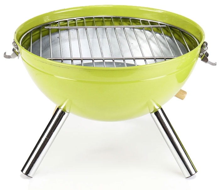 Green Insma 12-Inch Portable Bbq Outdoor Camping Charcoal Grill