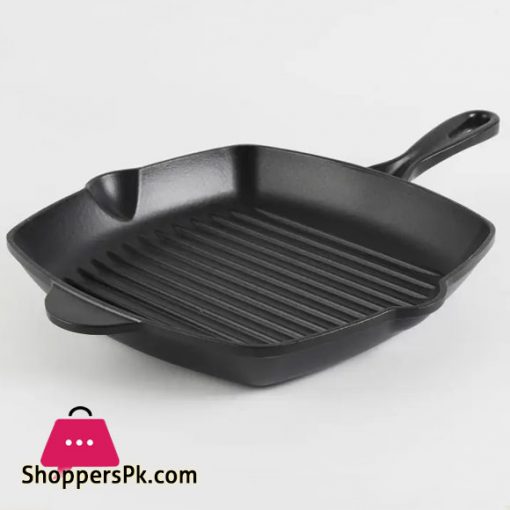 Grill Pan Cast Iron Square Skillet Pan (6-Inch)