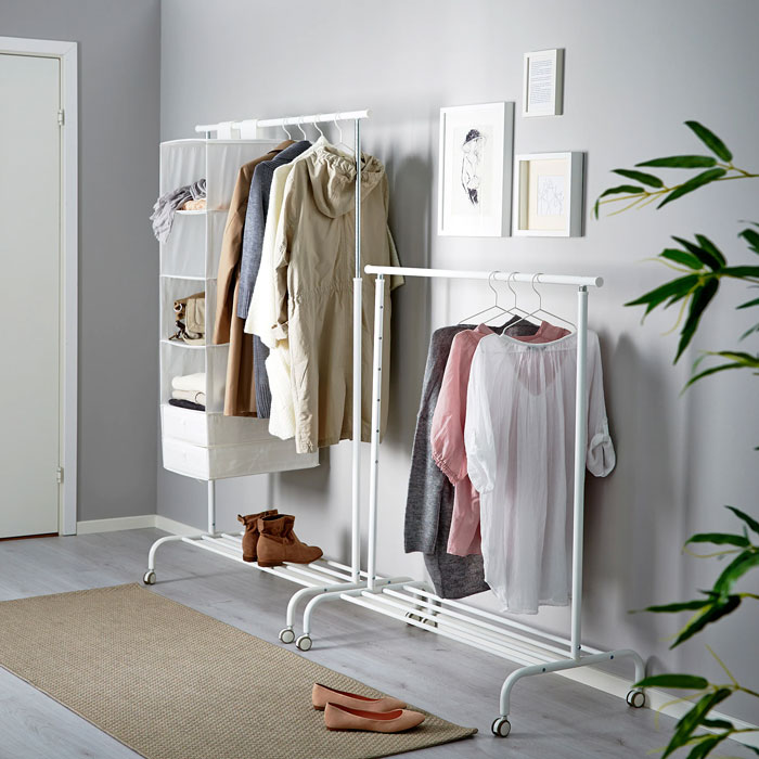 Ikea Rigga Clothes Rack White