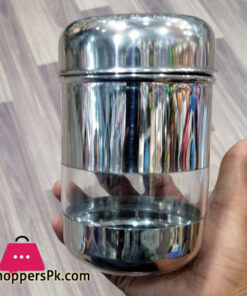 Indain Bullet Dabba Canister Set Multipurpose Stainless Steel 500-Ml (Set Of 2) 5 Indain Bullet Dabba Canister Set Multipurpose Stainless Steel 500-Ml (Set Of 2) - Image 2