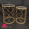 Luxurious Gold Iron Art Coffee Table Home Decoration ( Set of 2 )