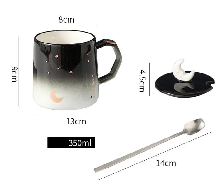 Moon Coffee/Tea Mugs With Spoon