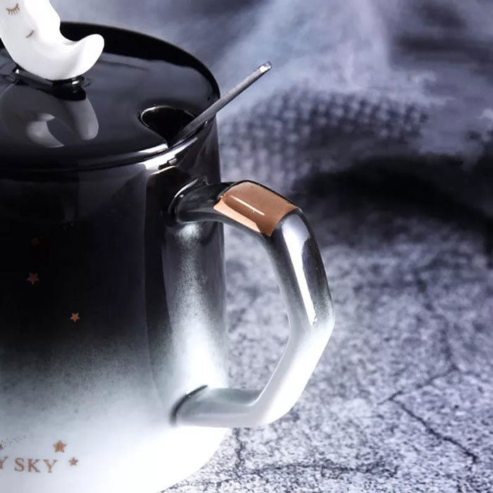 Moon Coffee/Tea Mugs With Spoon