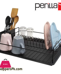 Perilla Single Layer Plate Rack / Black Turkey Made